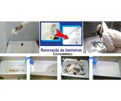 Renovação Banheiras, Restauro de banheiras, Pintura de Banheiras